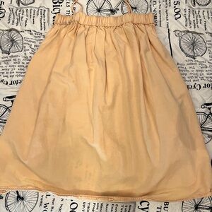Zara Light Orange A-Line Skirt
